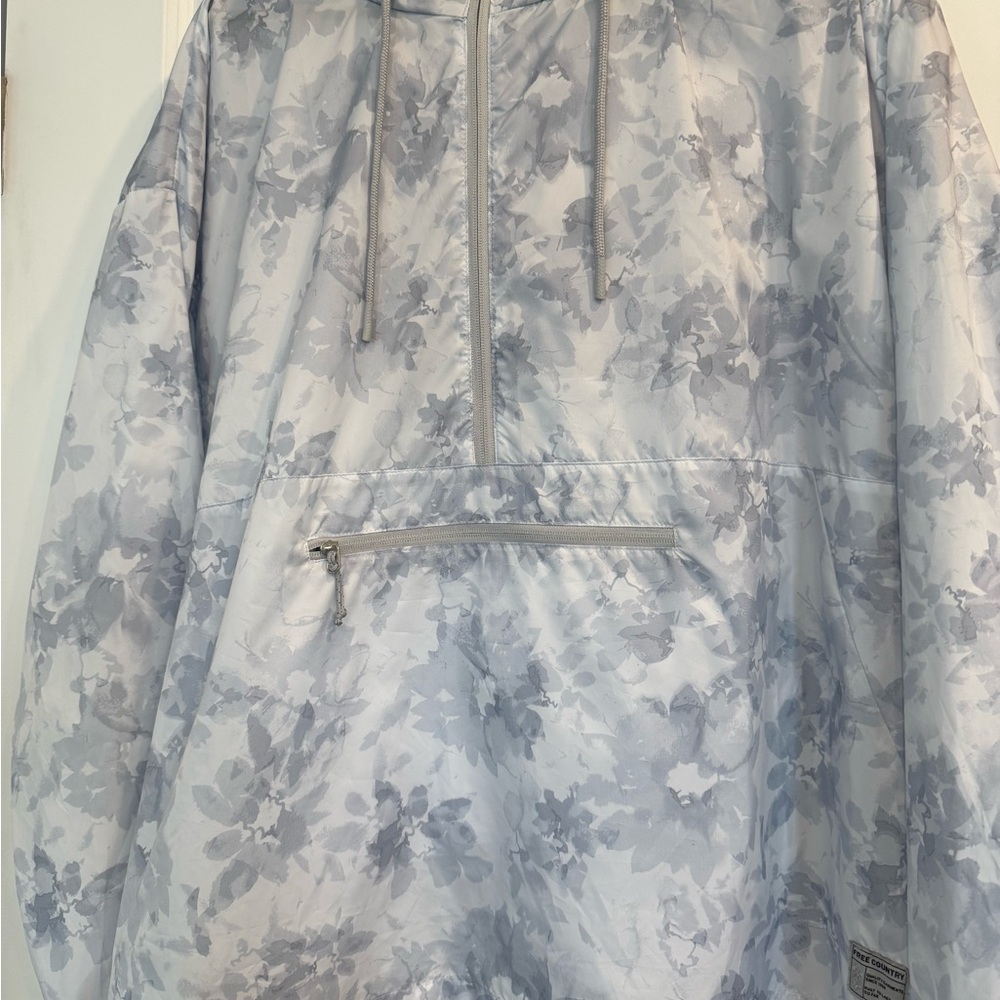 Free Country Floral Gray Windbreaker Jacket